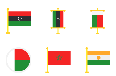 Africa Flag Icons