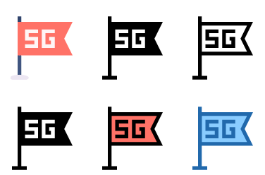 Asian Flag Icons
