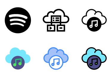 Audio Streaming Icons