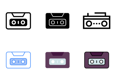 Cassette Player Icons