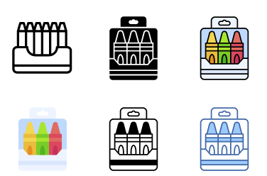 Colored Pencils Icons