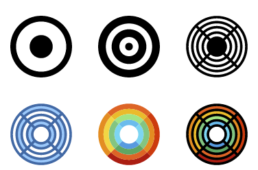 Concentric Circles Icons