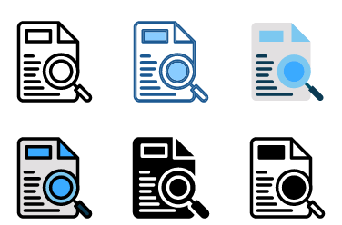 Document Search Icons