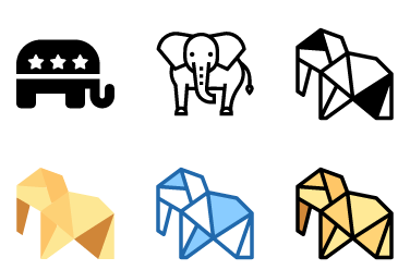 Elefant-Icons