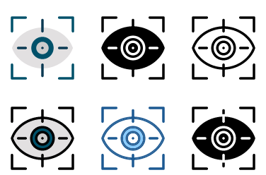 Augenuntersuchung-Icons