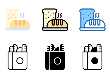 Fresh Bread Icons