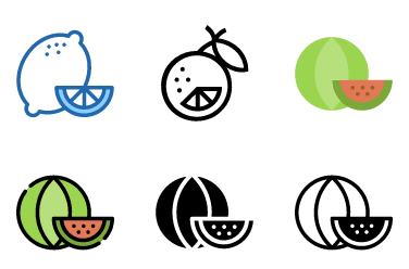 Fruit Slice Icons