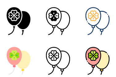 Holiday Balloons Icons