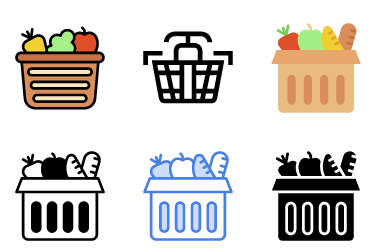Market Basket Icons