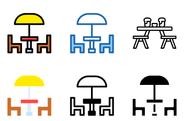 Picnic Table Icons