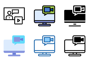 Screen Sharing Icons