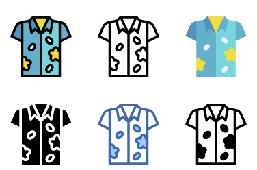 Short Sleeve Shirt Icons