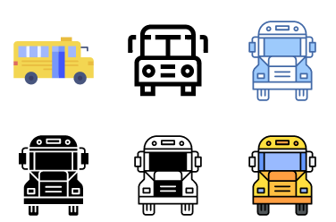 Student Transport Icons