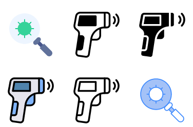 Virus Detection Icons