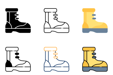 Work Boot Icons