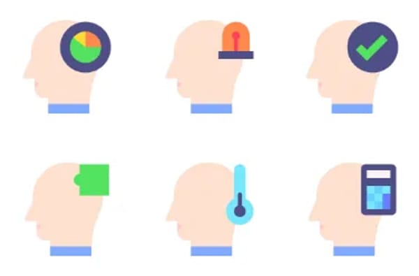 Iconos de mente humana