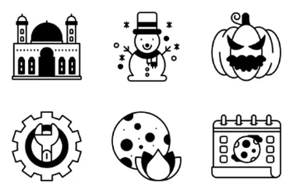 Festivals and Holidays Icons