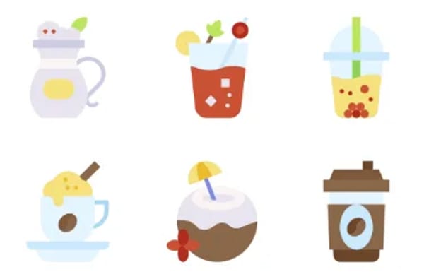 Ícones de bebidas