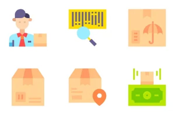 Lieferung-Icons