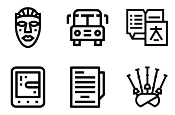 Culture And Education Icons