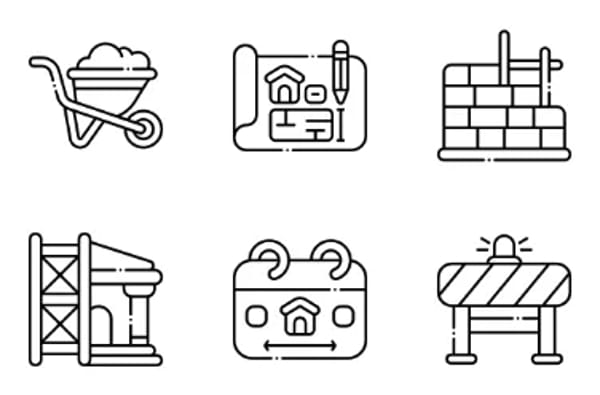 Konstruktion-Icons