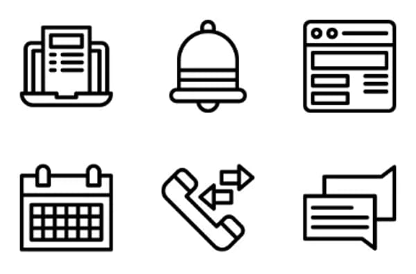 Contact us Icons