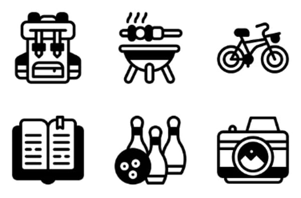 Hobbies and Freetime Icons