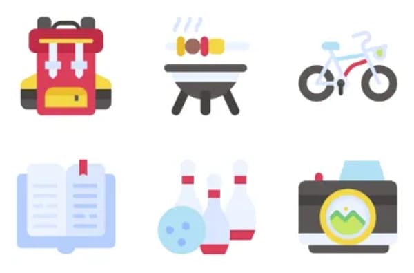 Hobbies and Freetime Icons