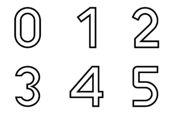 Alphabet and Numbers Icons