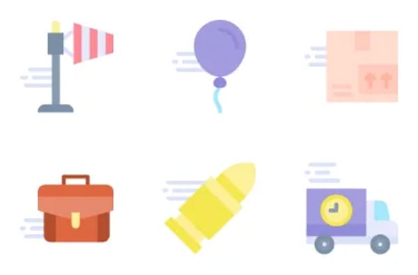 Motion and Speed Icons