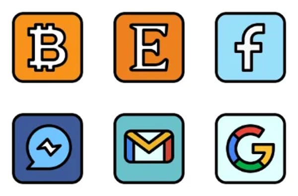 Icone logo dei social media