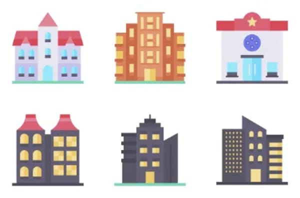 Gebäude-Icons