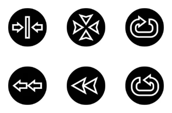 Ícones de seta