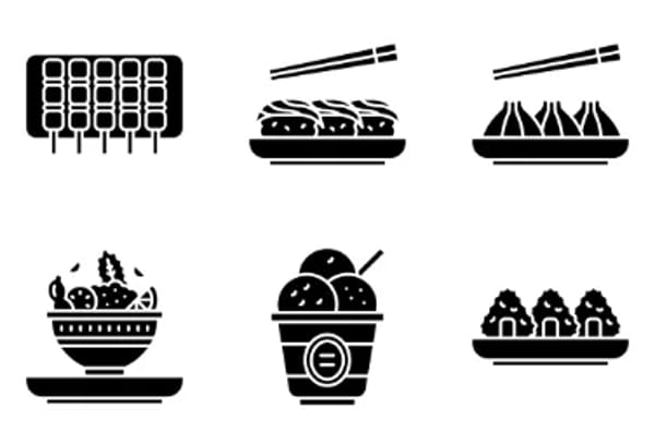 Asian Food Icons