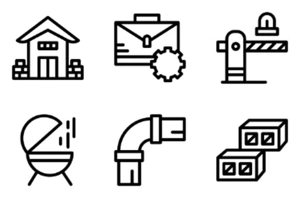 Tag der Arbeit in den USA-Icons