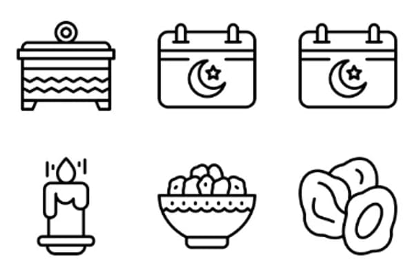 Ícones de Ramadã