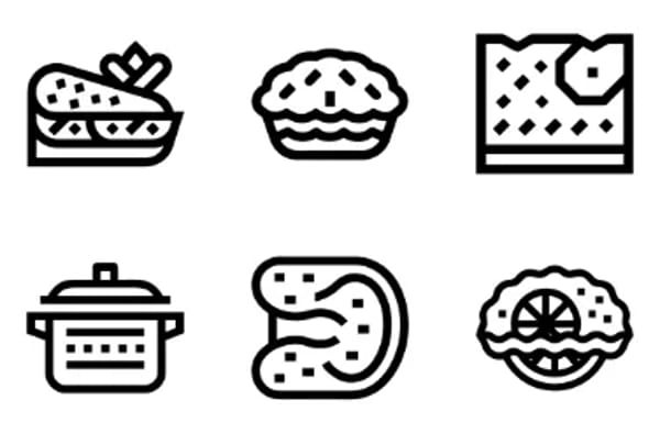 Nachspeisen-Icons