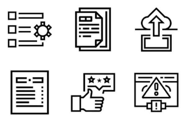 Icone progettazione web