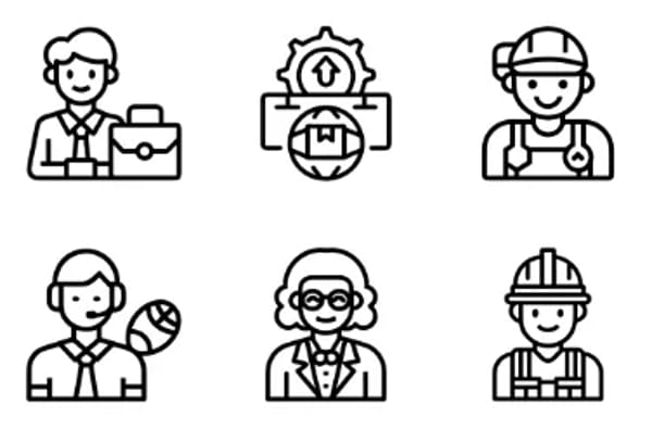 Professions And Jobs Icons