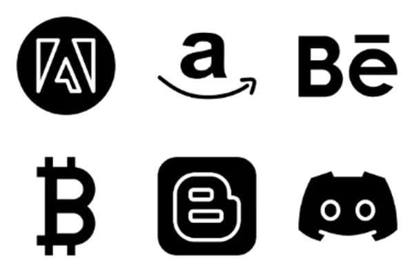 Icônes logo des réseaux sociaux