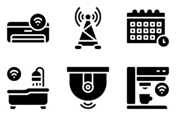Iconos de casas inteligentes