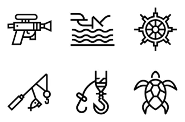 Water Sports Icons