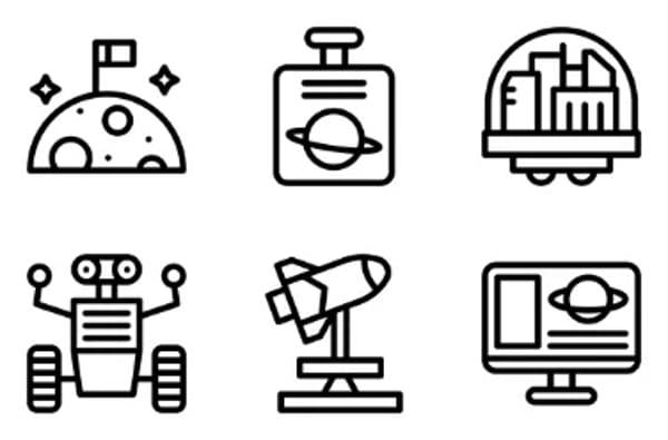 Iconos de espacio