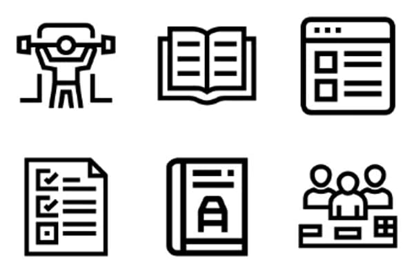 Iconos de colega