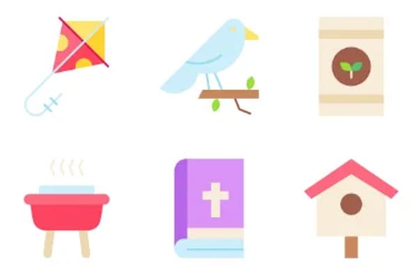 Frühling-Icons