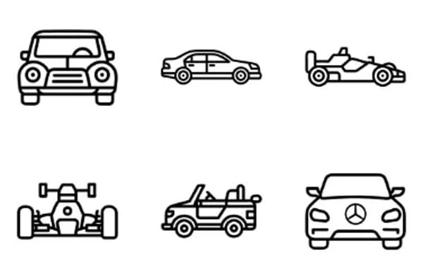 Types Of Cars Icons