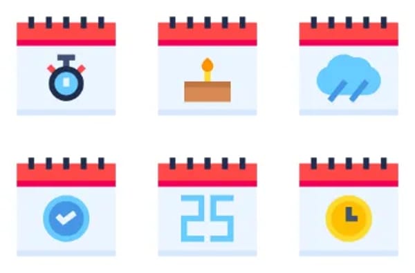 Icone calendario e data