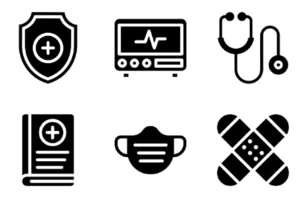 Ícones de assistência médica