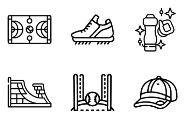 Sports Equipment Icons