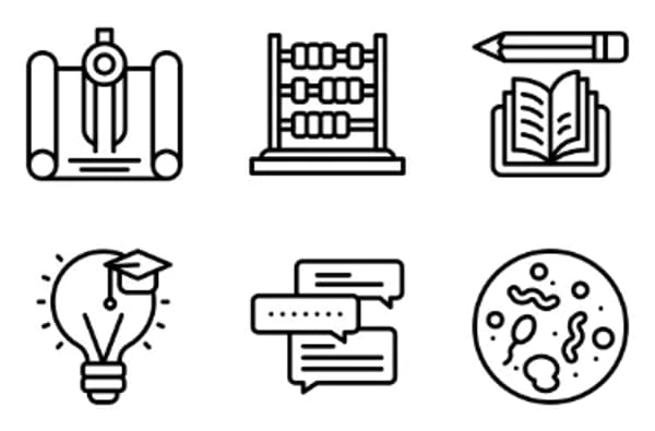 Iconos de educación